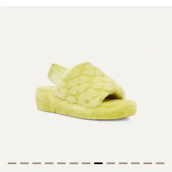 UGG Shoes - Ugg Fluffy Yeah Yellow Slides